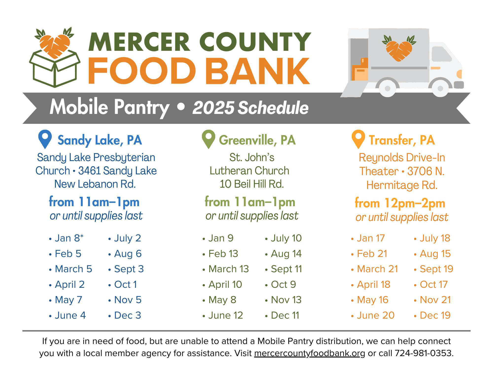 2025 Mobile Pantry Flyer