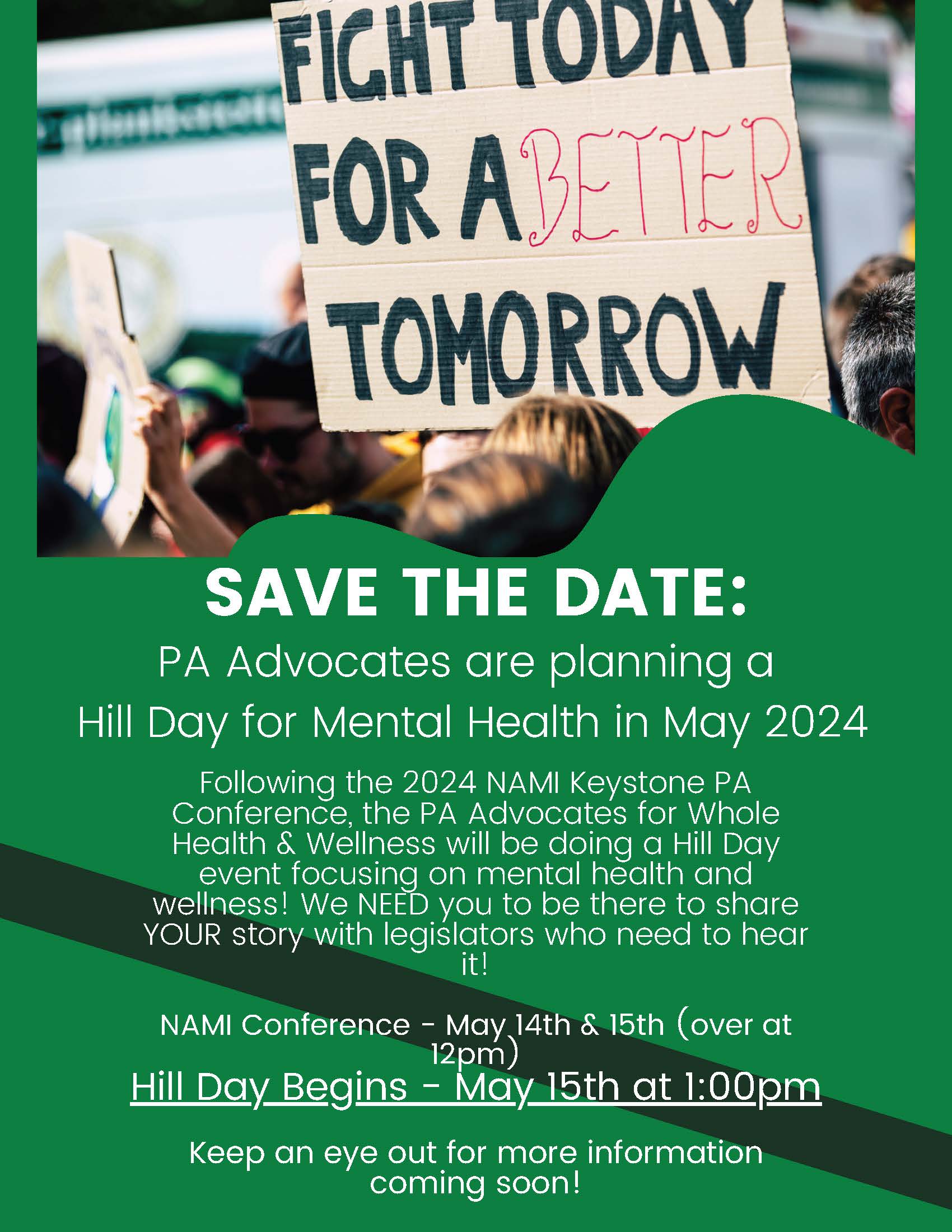 Hill Day for Mental Health Flyer
