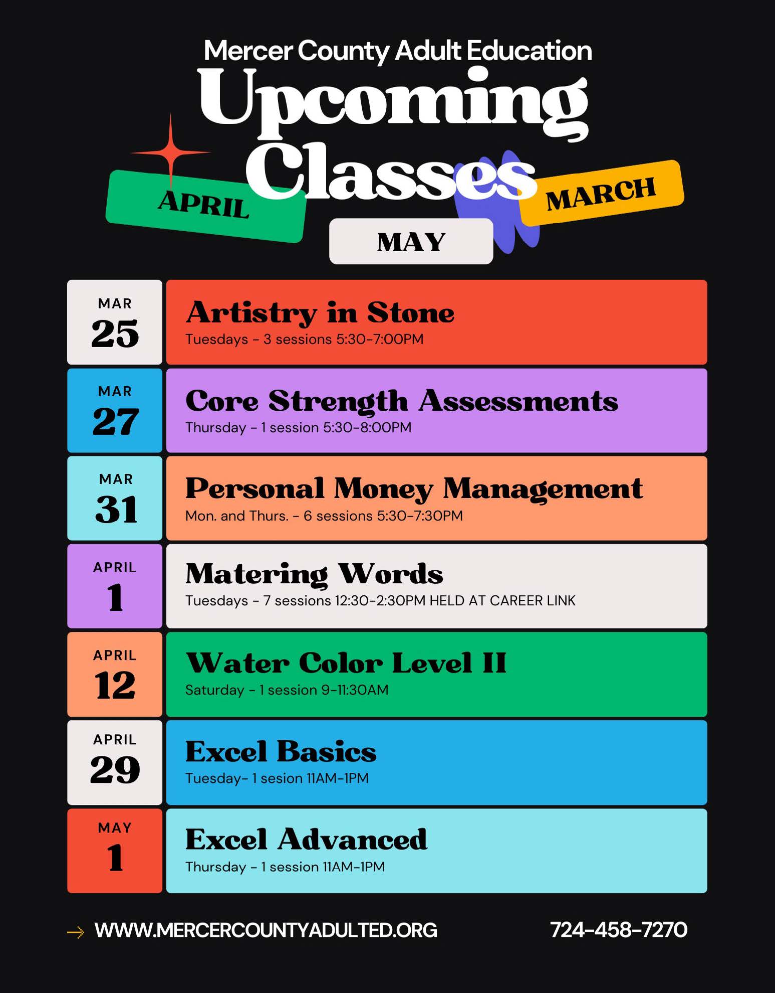 Career Link Calendar Flyer