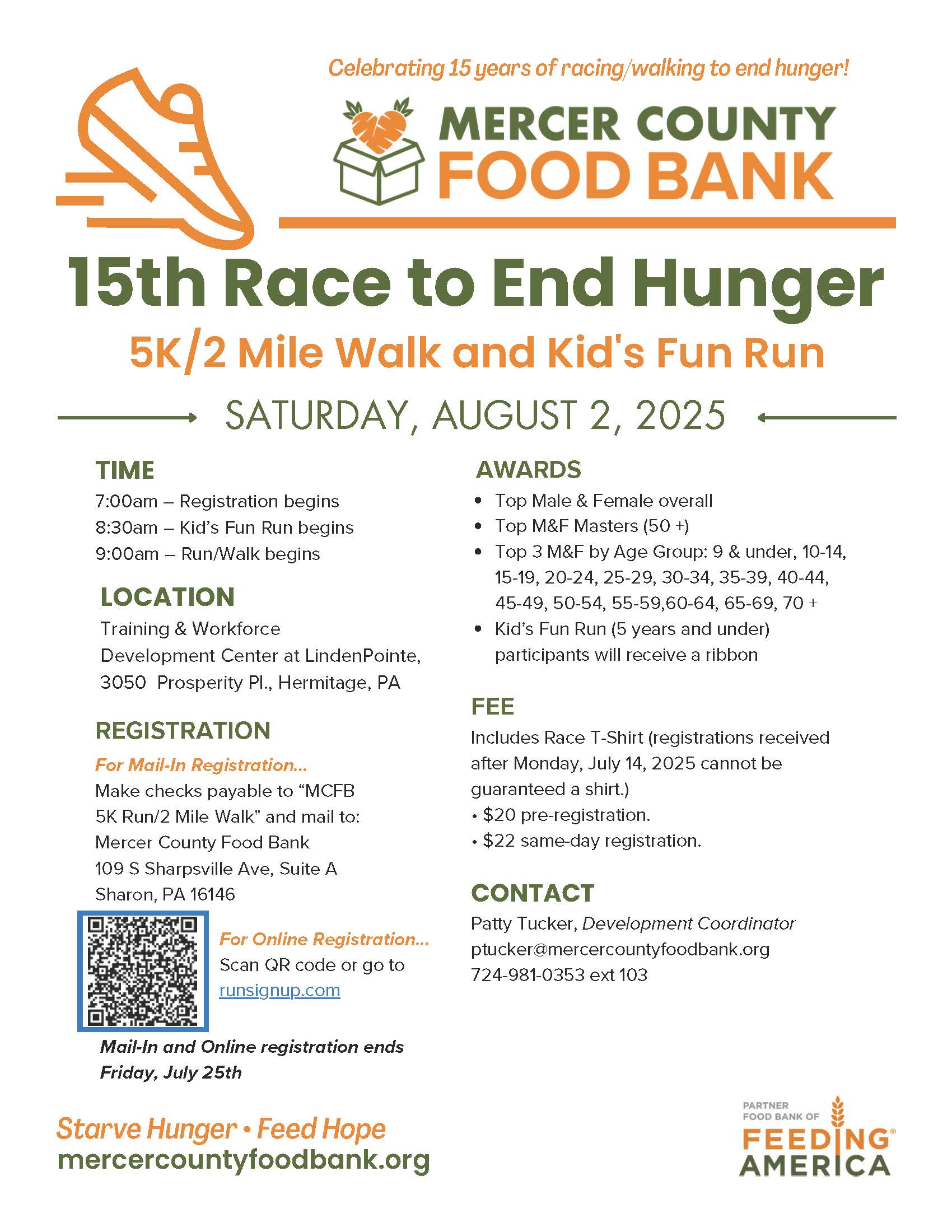 15th Race to End Hunger Flyer