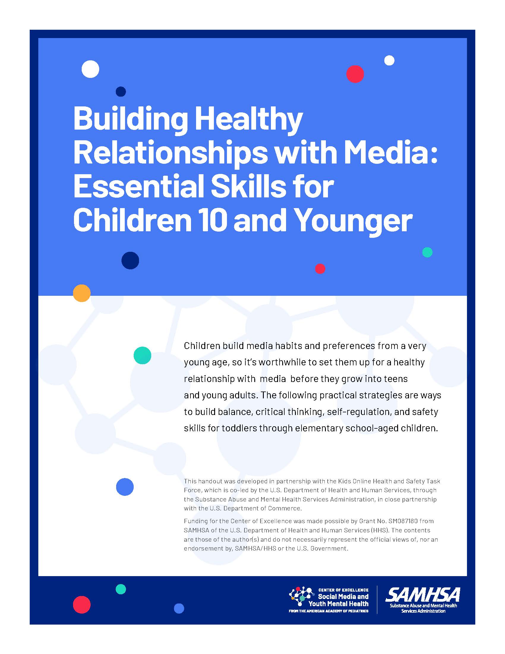 Building Healthy Relationships with Media Flyer
