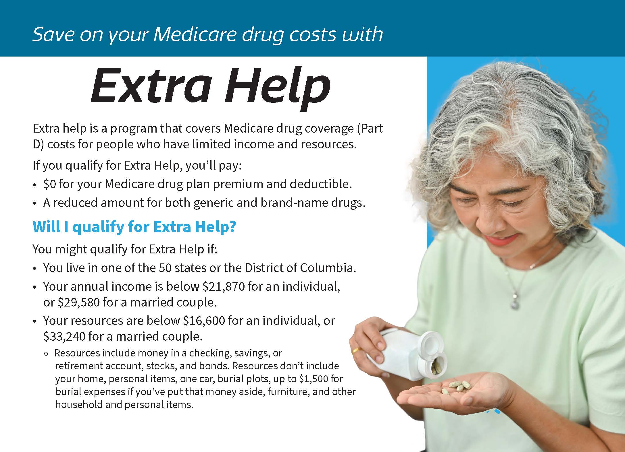 Extra Help for Medicare Part D Flyer