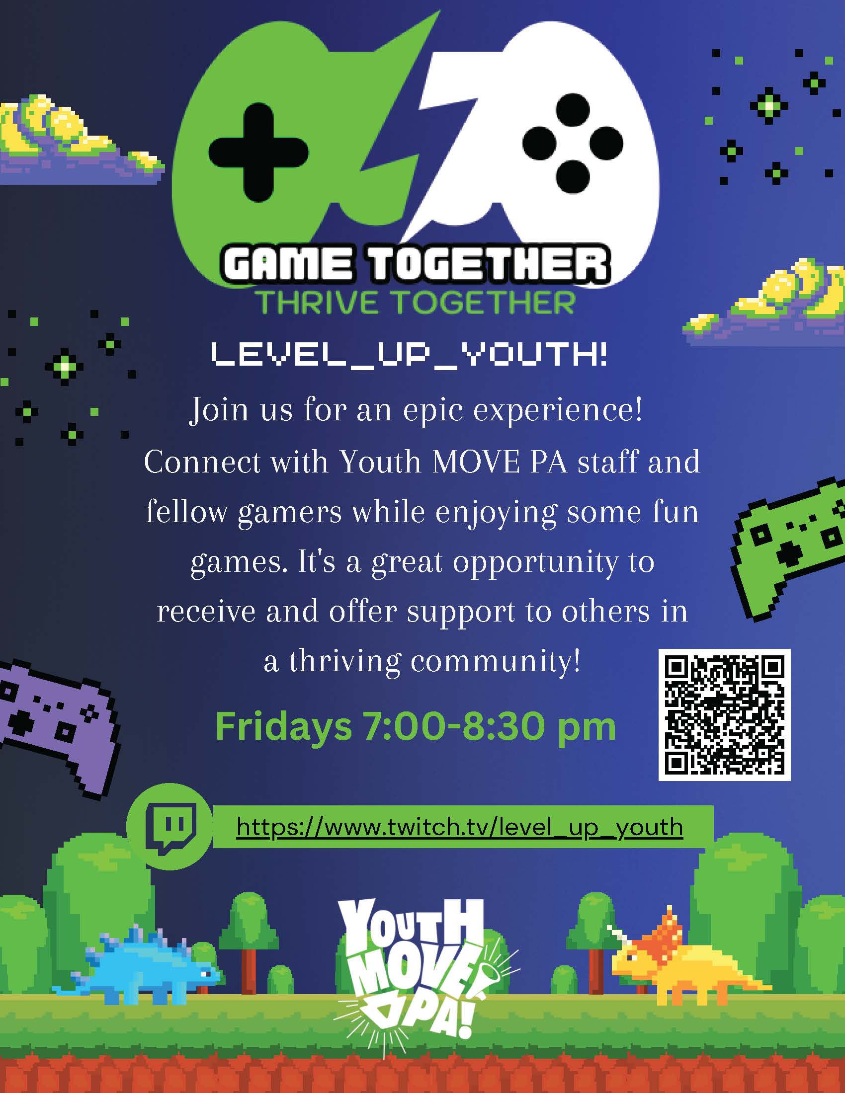 Game Together Thrive Together Flyer