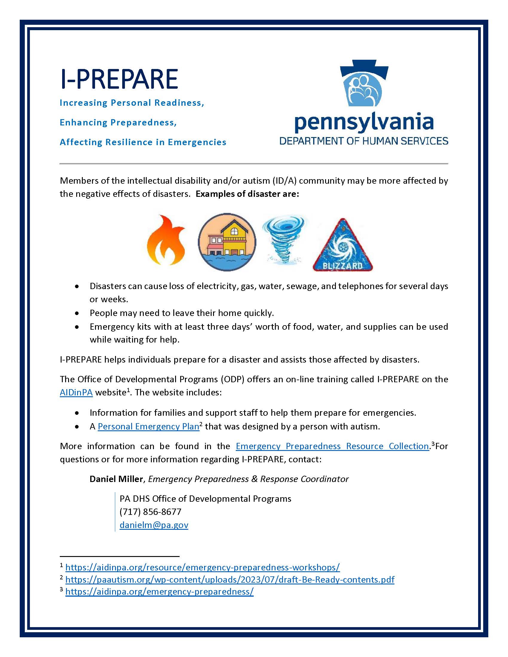I-PREPARE  Flyer
