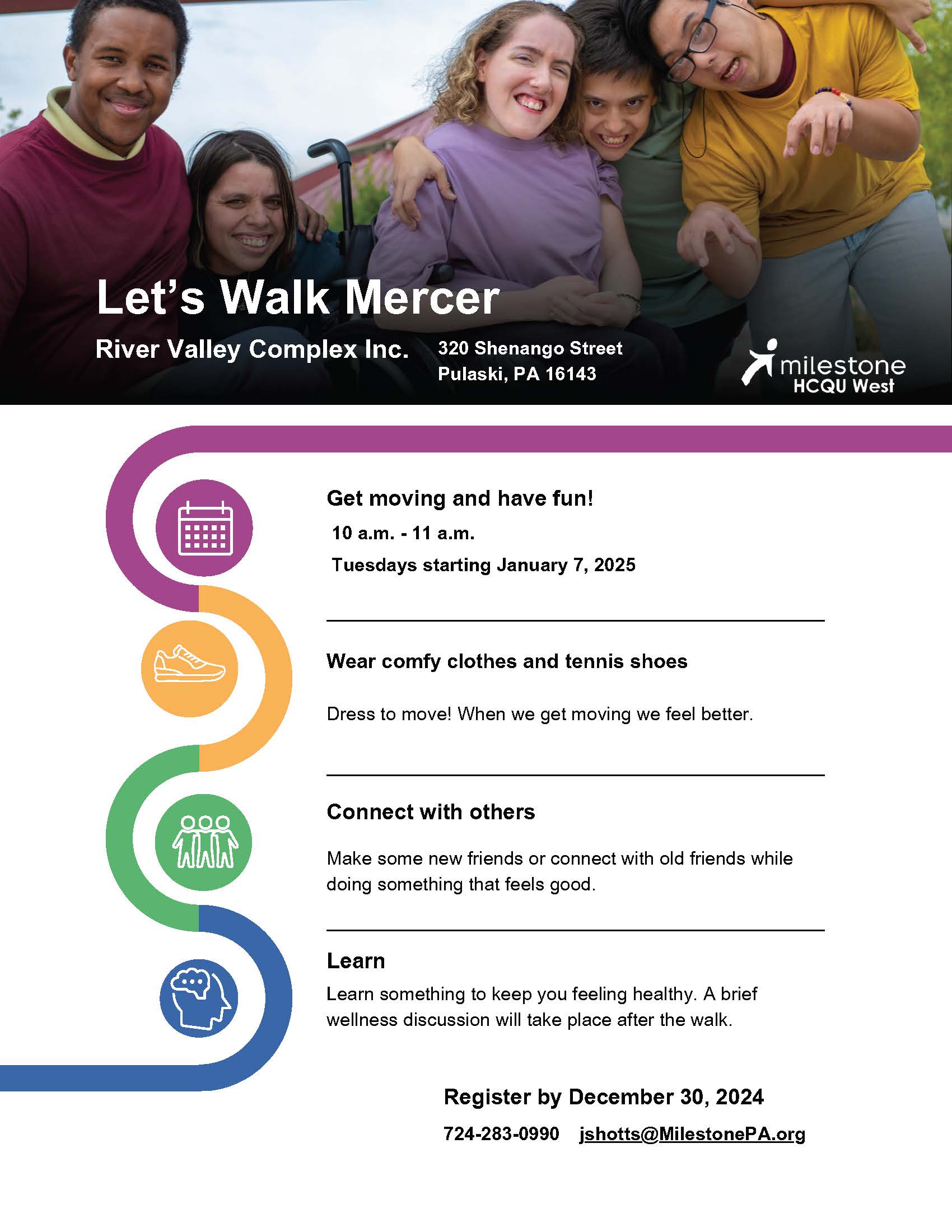 Let's Walk Mercer Flyer