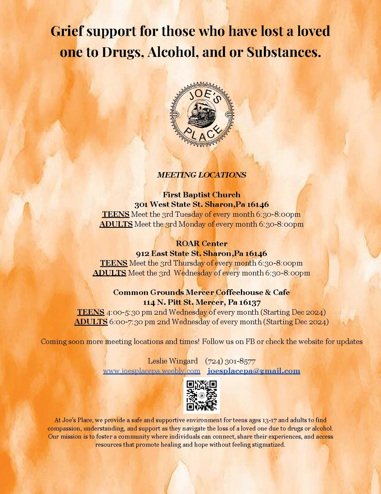 Conversation
Starters for Families of
Tweens and Teens Flyer
