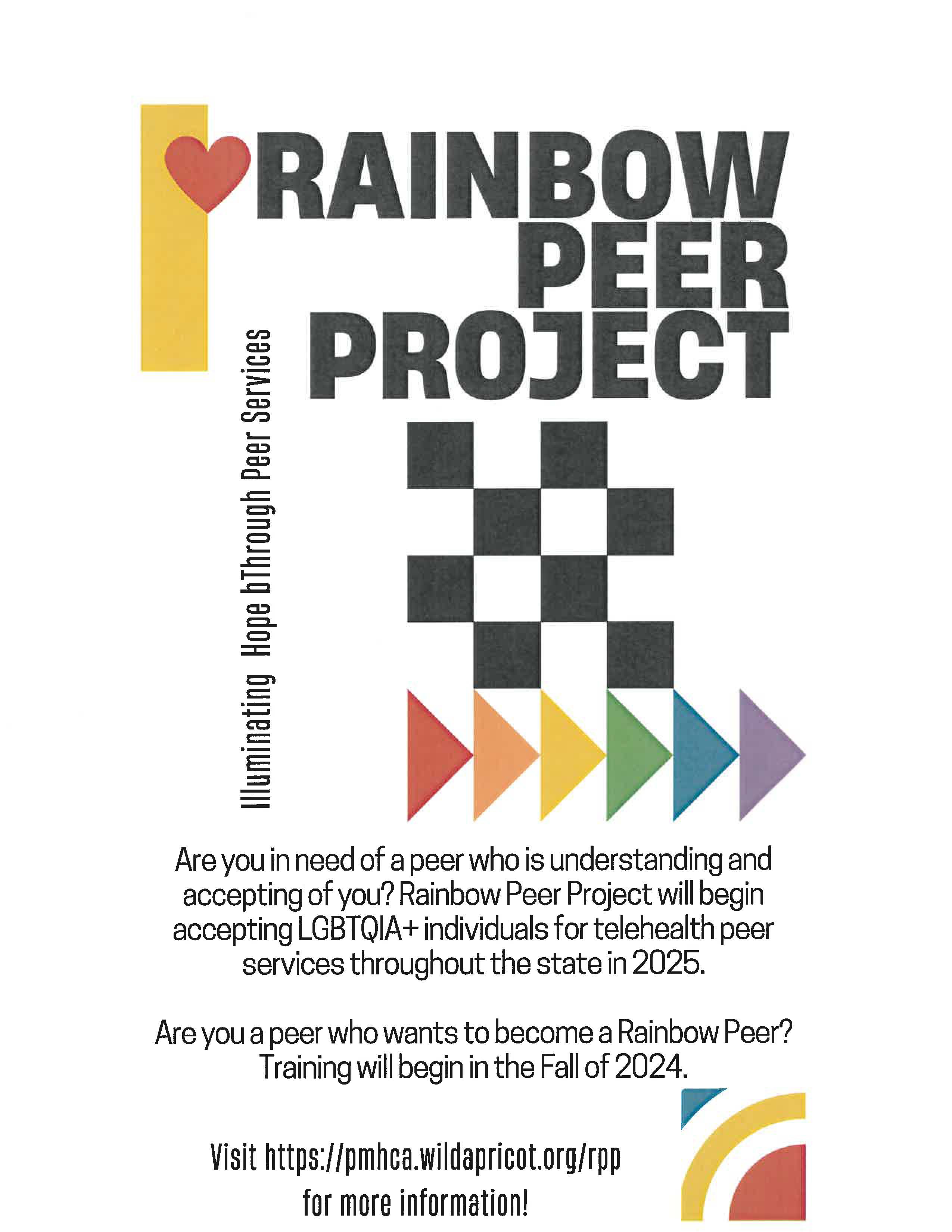 Rainbow Peer Project Flyer
