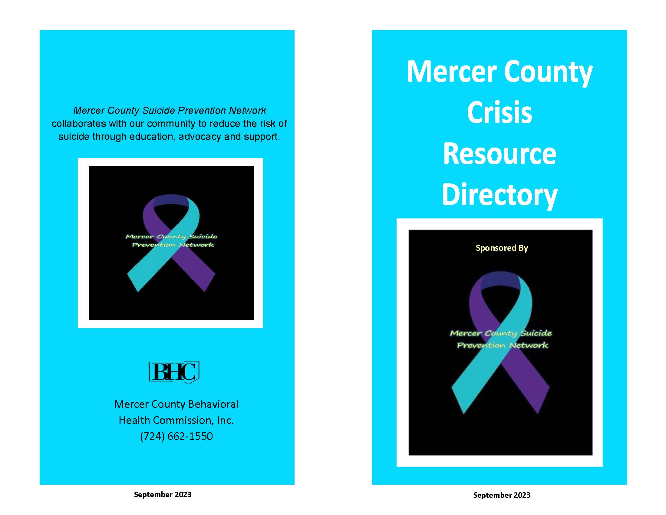 Mercer County Crisis Resource Directory 
Flyer
