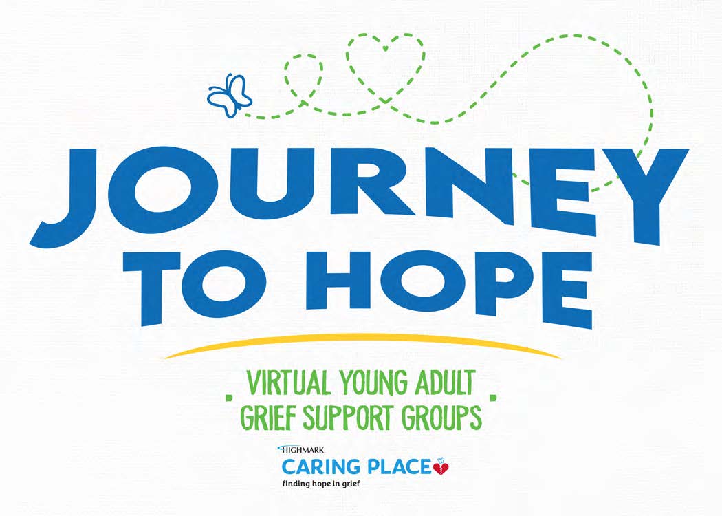 Virtual Young Adult Grief Support Groups Flyer