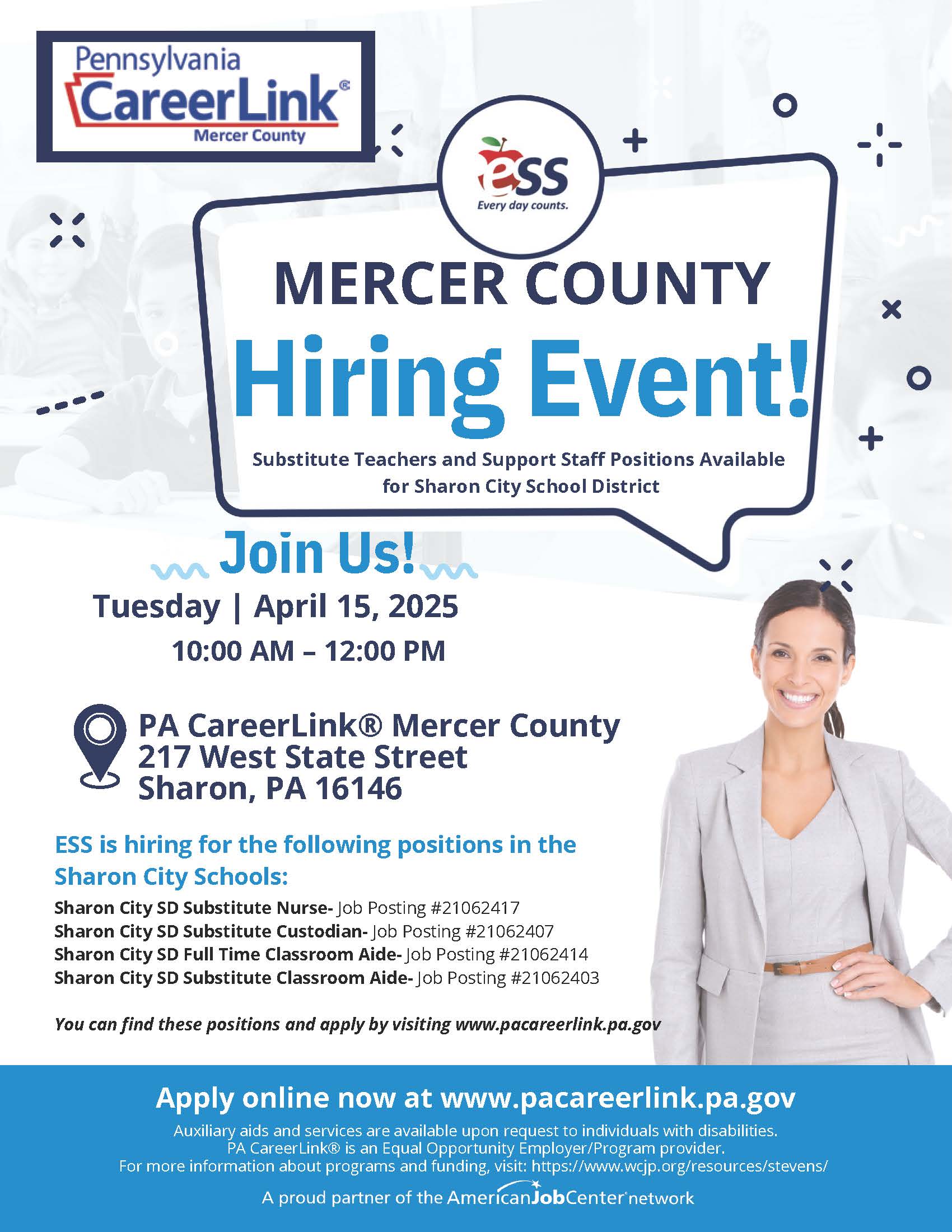Mercer County Economic Summit Flyer