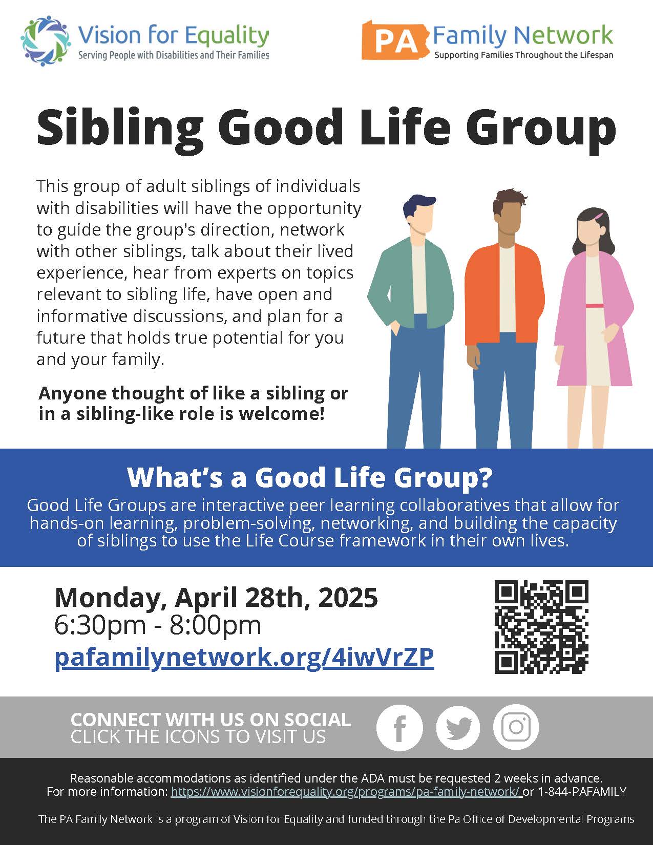 Sibling Good Life Group Flyer