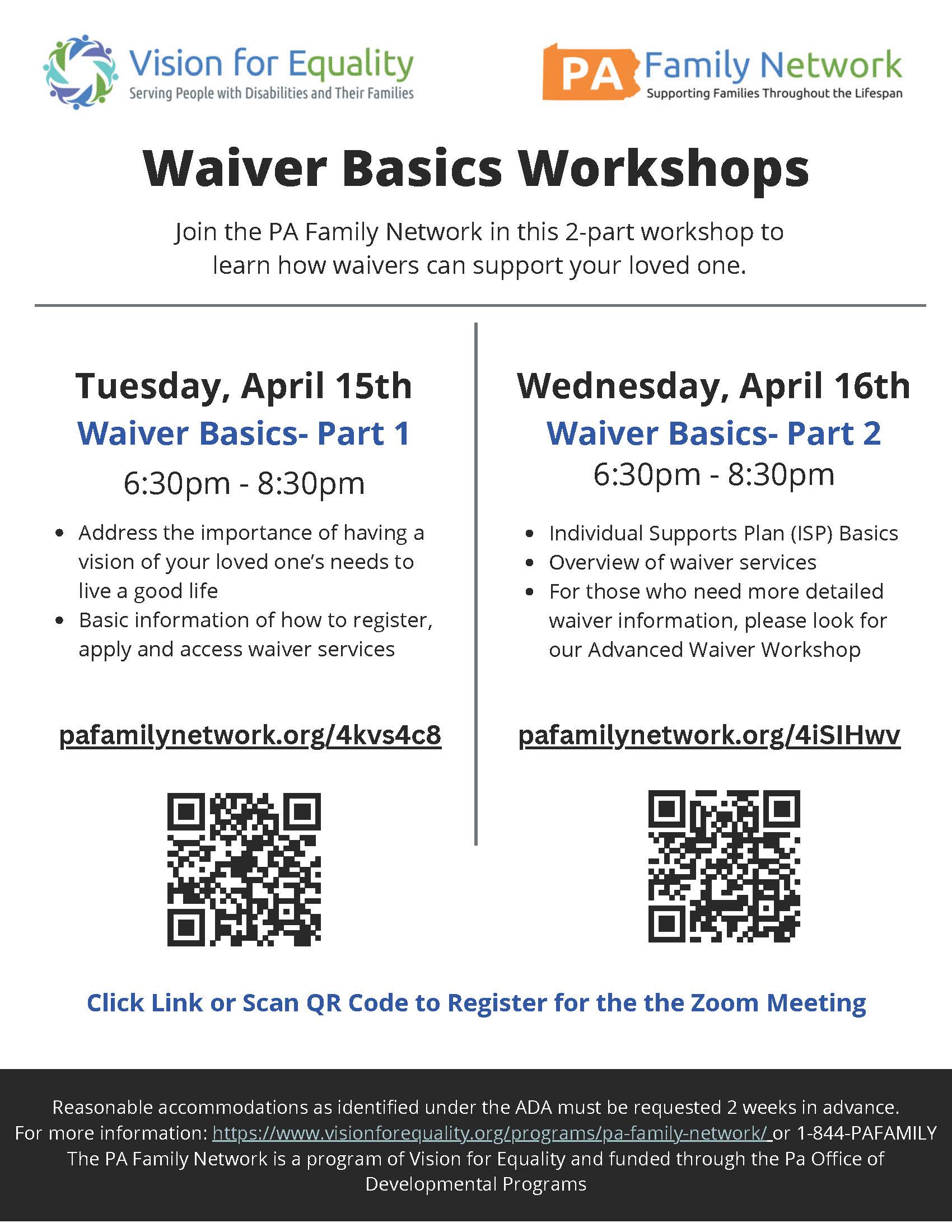 Waiver Basics Flyer