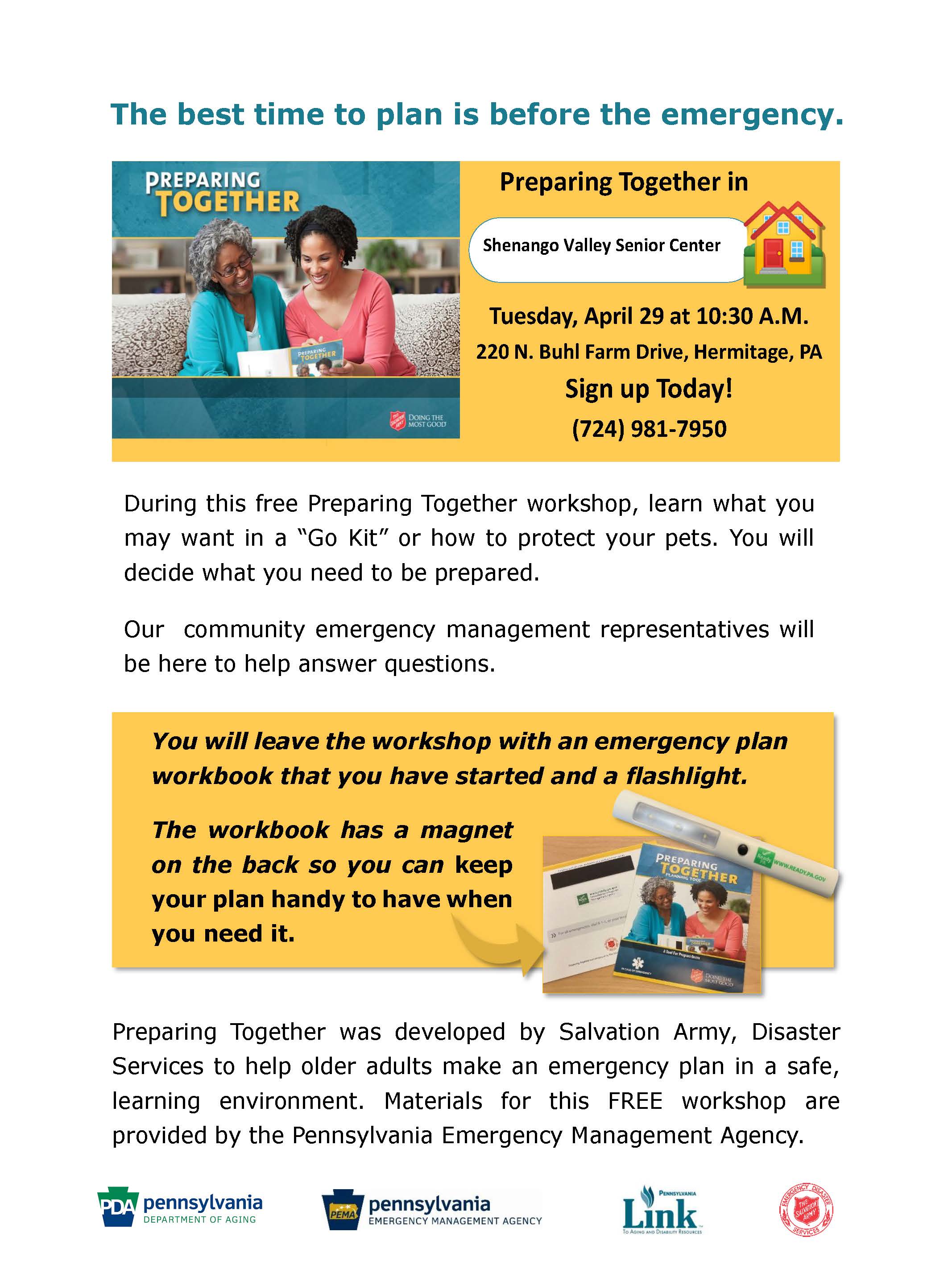 Preparing Together Workshop Flyer