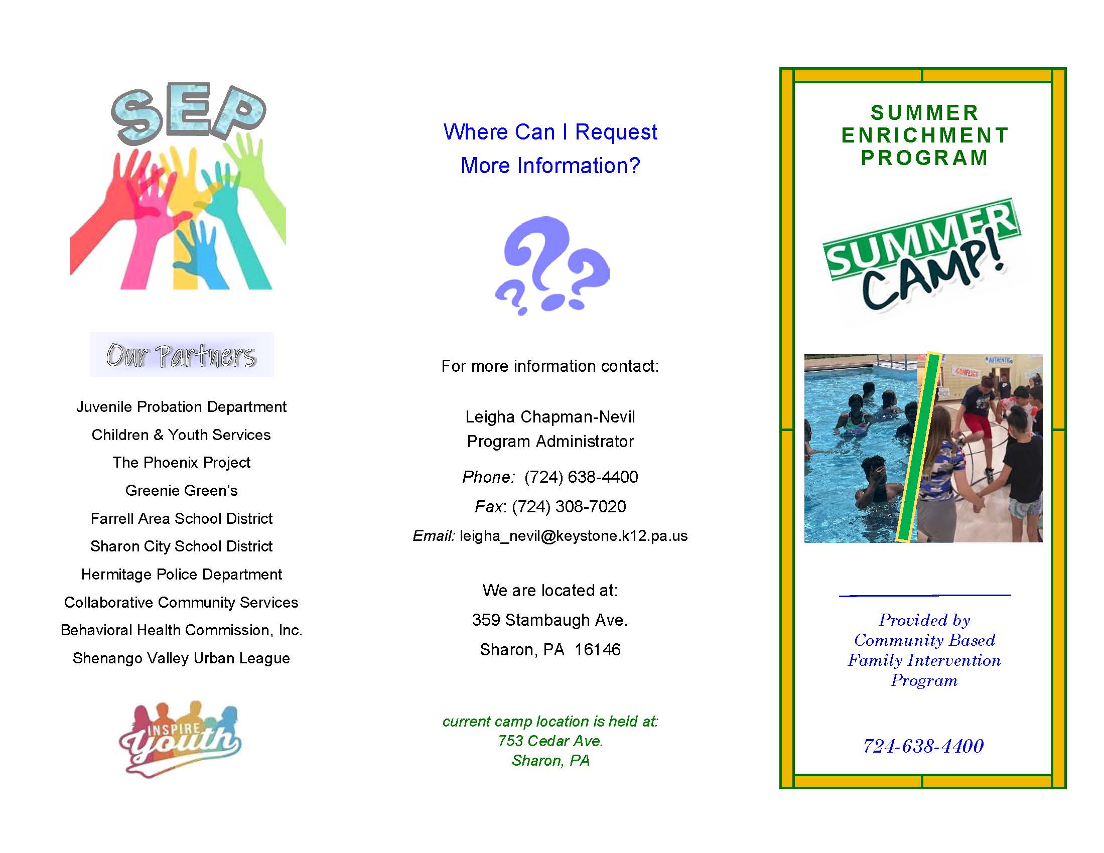2025 Summer Enrichment Program Flyer