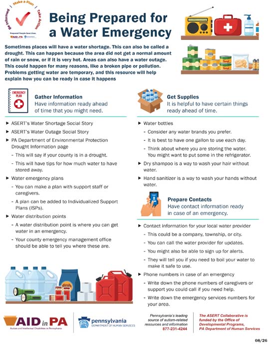 Being Prepared for  a Water Emergency