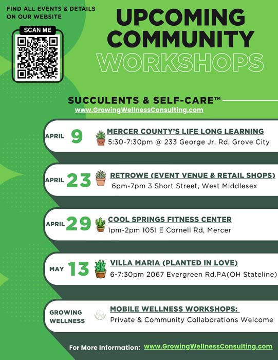 Upcoming Community Workshops