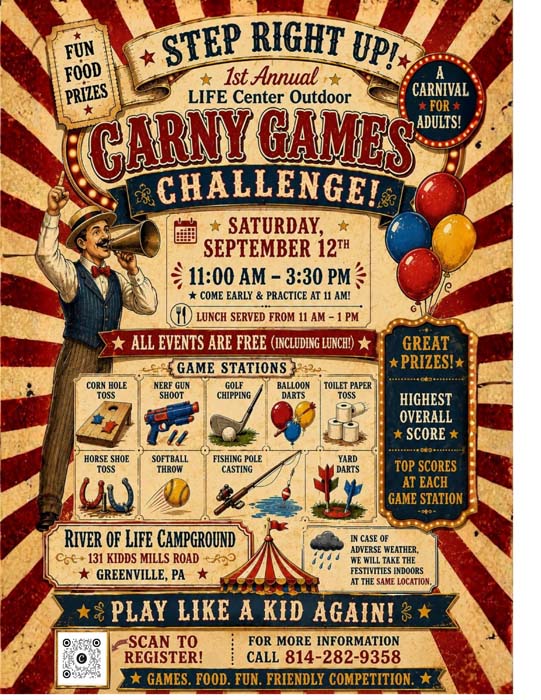 Life Center Outdoor Carny Games Challenge