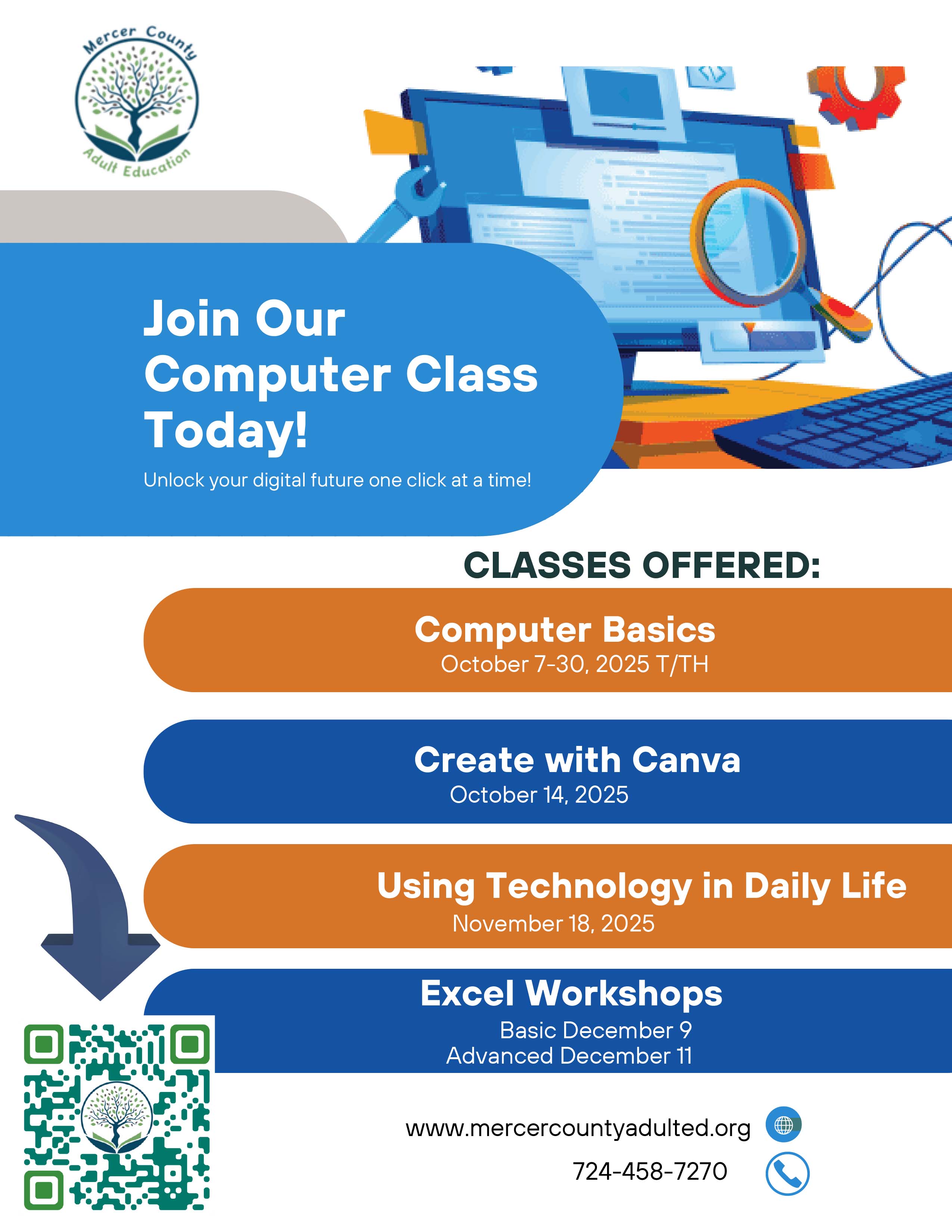 Adult Education Computer Classes