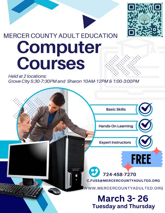 Mercer County Adult Education Computer Courses