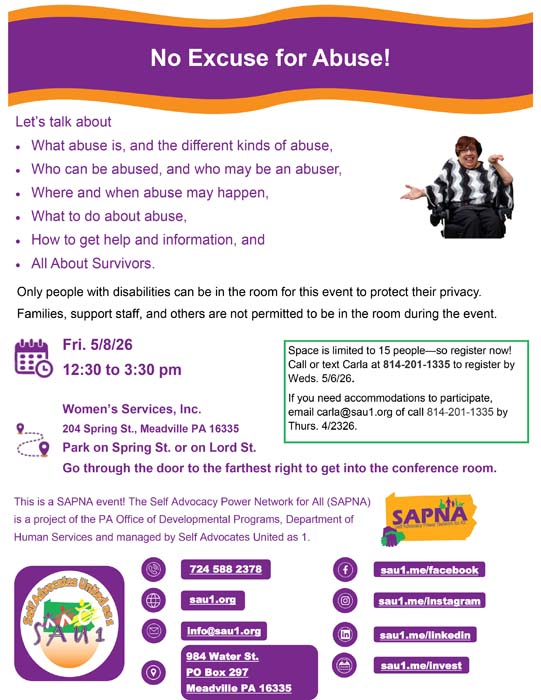 No Excuse for Abuse!