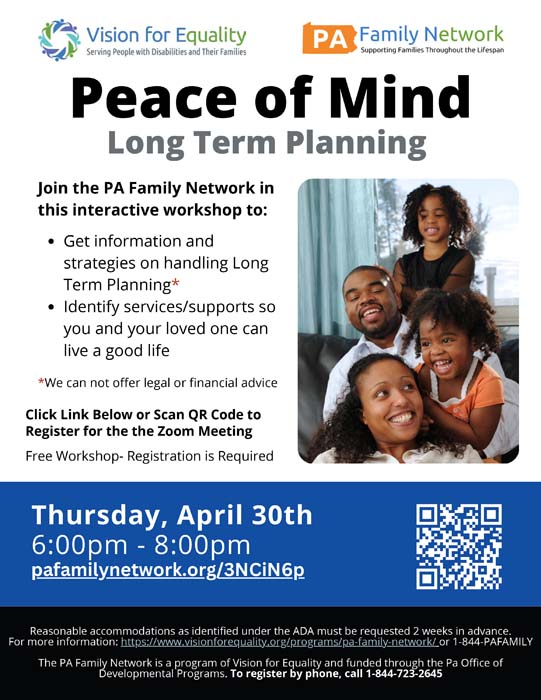 Peace of Mind Long Term Planning