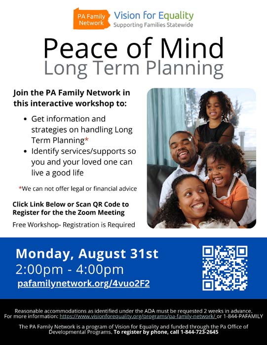Peace of Mind Long Term Planning