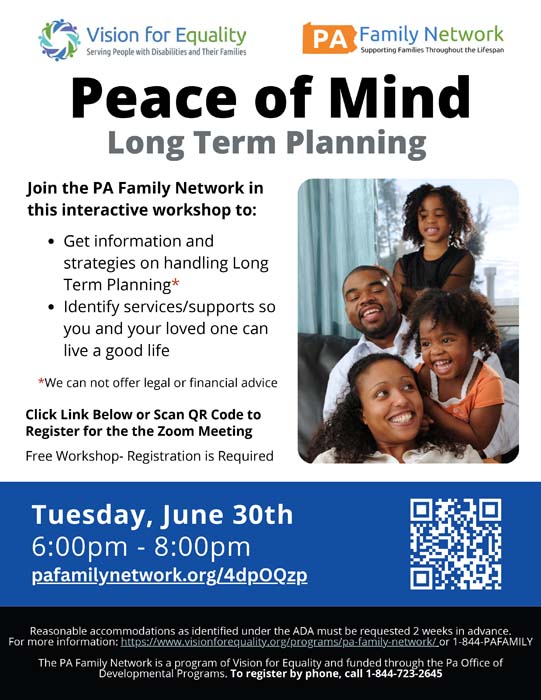 Peace of Mind Long Term Planning
