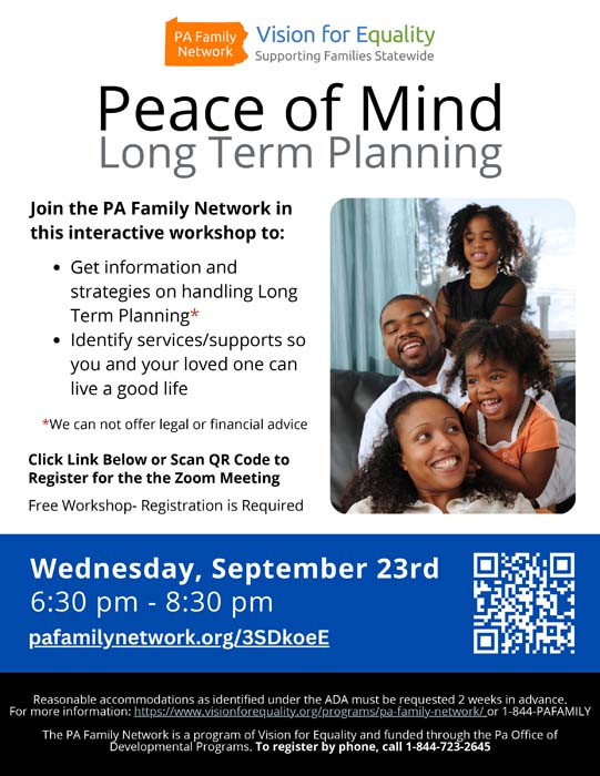 Peace of Mind Long Term Planning