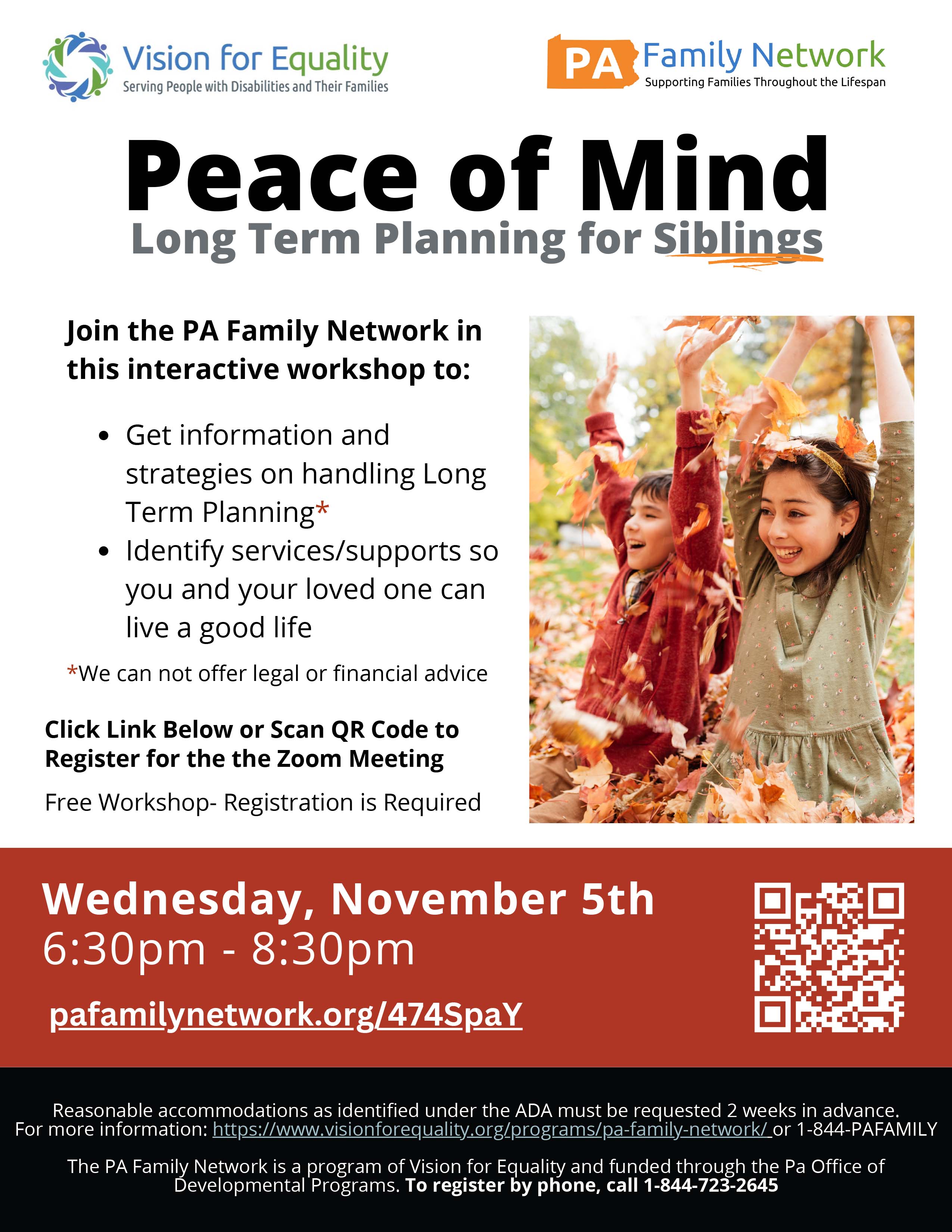 Peace of Mind Long Term Planning for Siblings