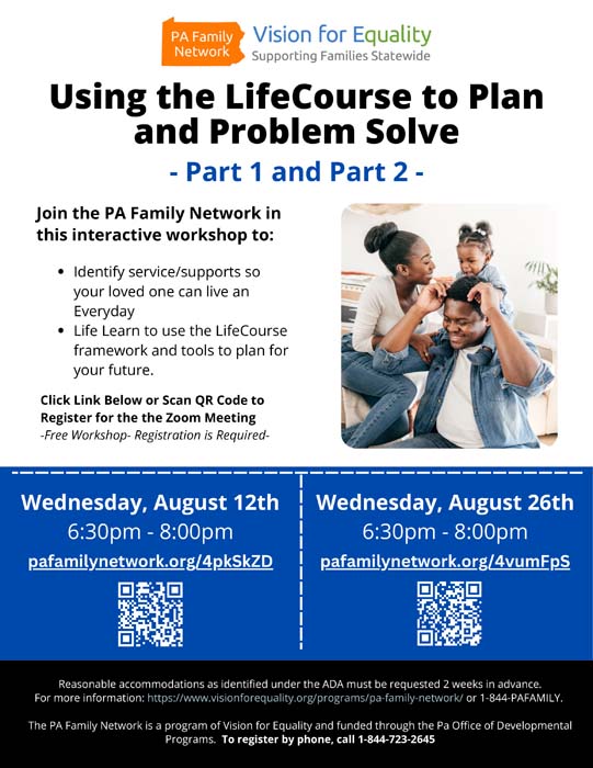Using the LifeCourse to Plan
and Problem Solve