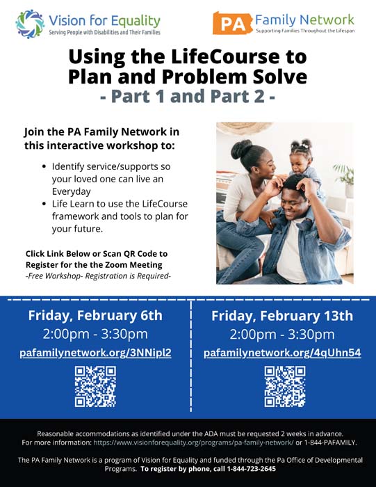 Using the LifeCourse to Plan and Problem Solve