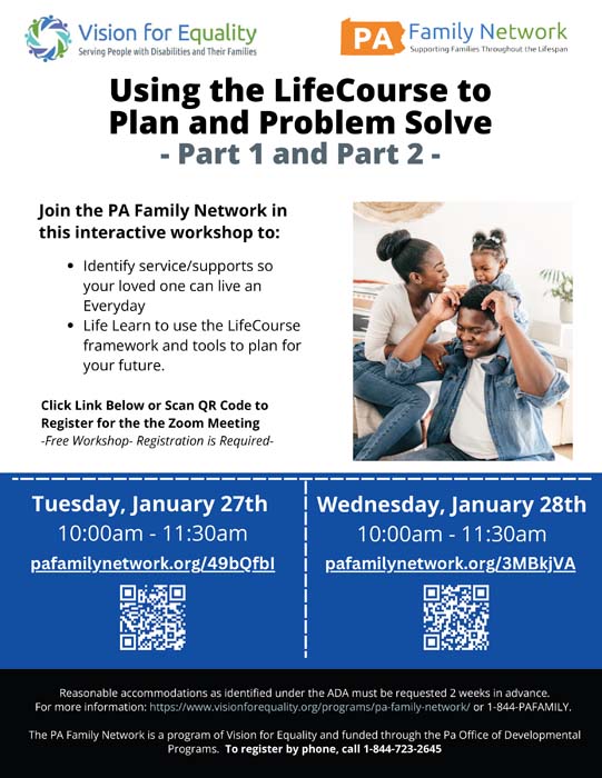 Using the LifeCourse to Plan and Problem Solve