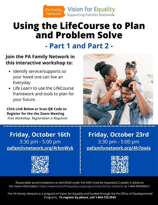 Using the LifeCourse to Plan
and Problem Solve