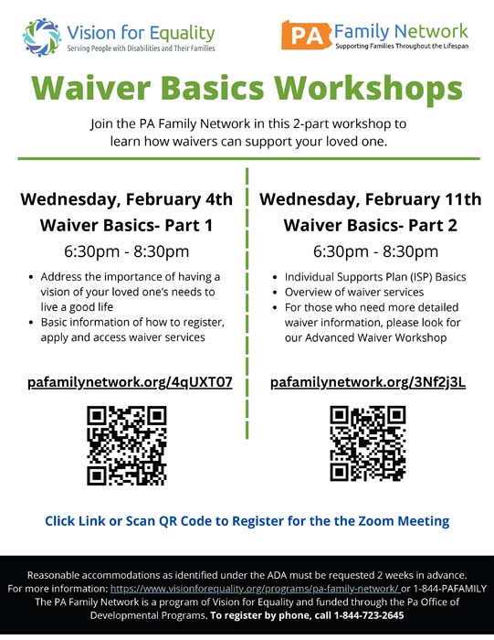 Waiver Basics Workshops