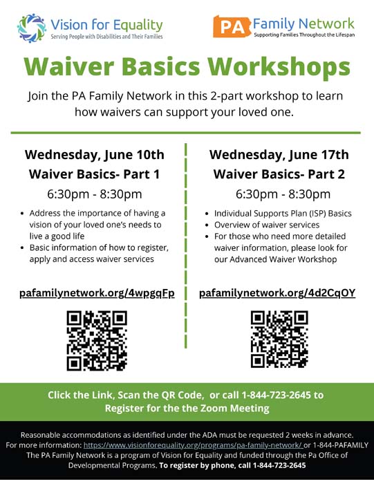 Waiver Basics Workshops