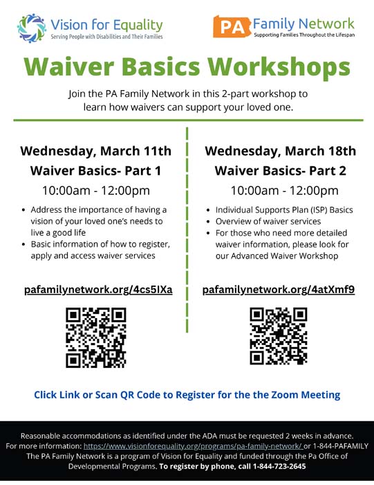 Waiver Basics Workshops
