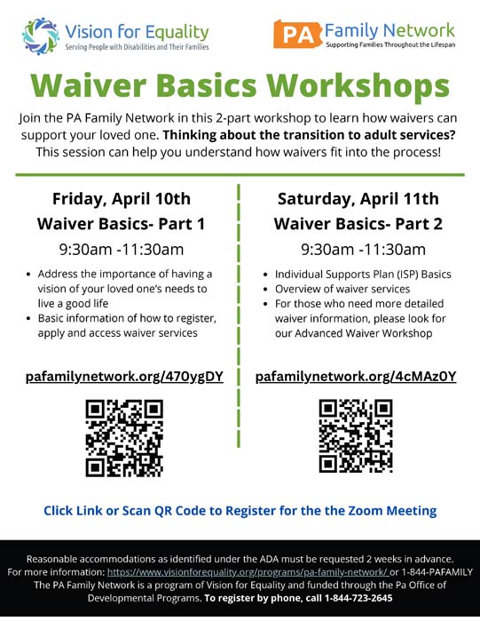 Waiver Basics Workshops
