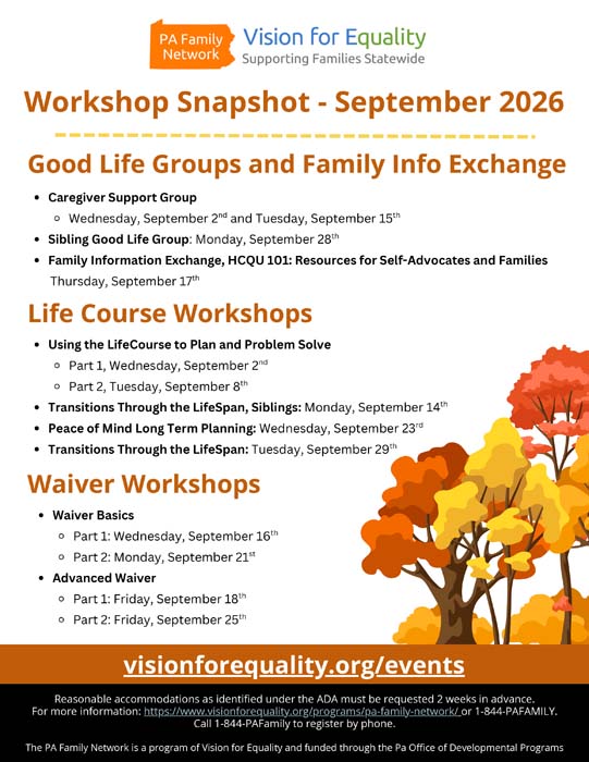 September Workshop Snapshot
