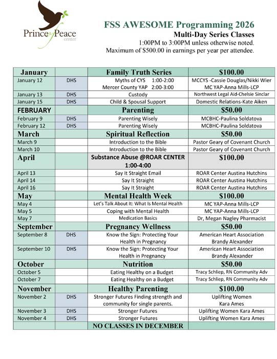 Prince of Peace 2026 Awesome Programming