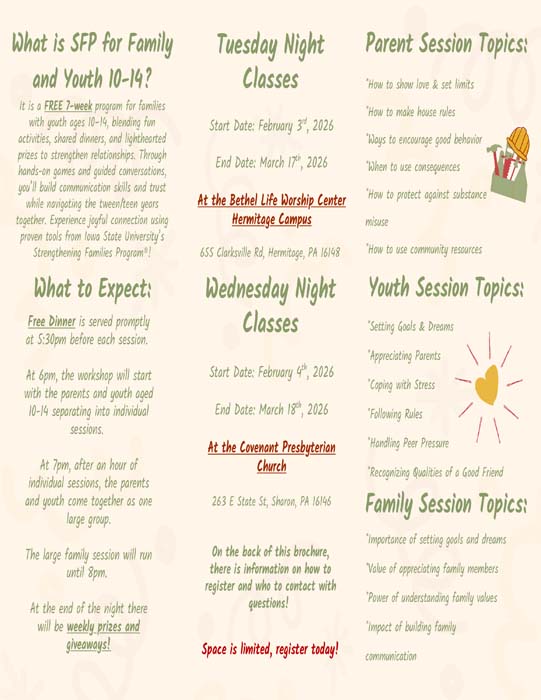 Family Bonding Workshop Brochure