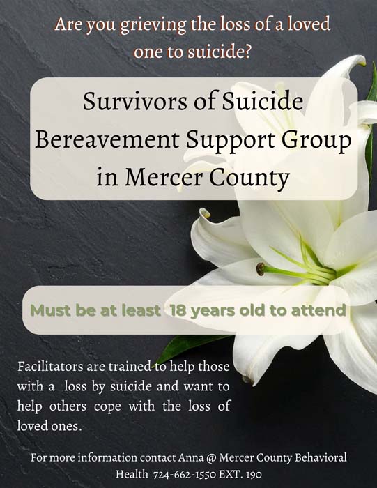 Survivors of Suicide Bereavement Support Group