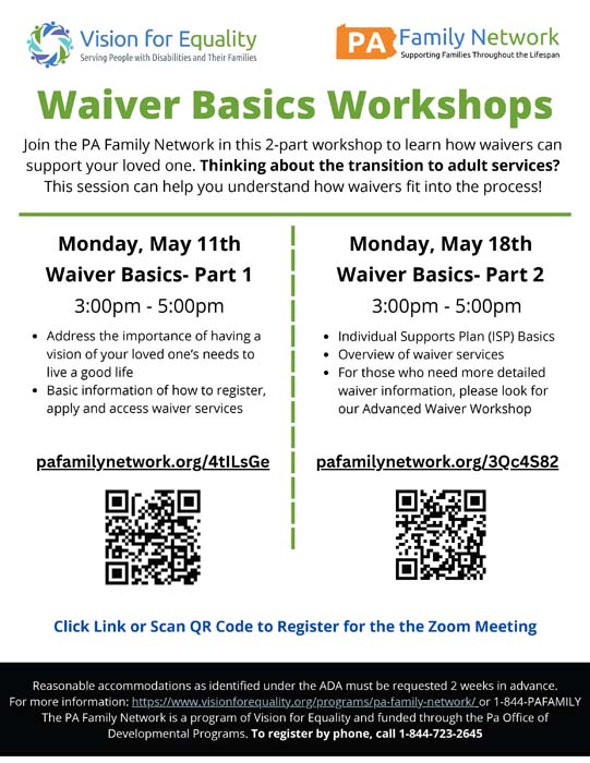 Waiver Basics Workshops