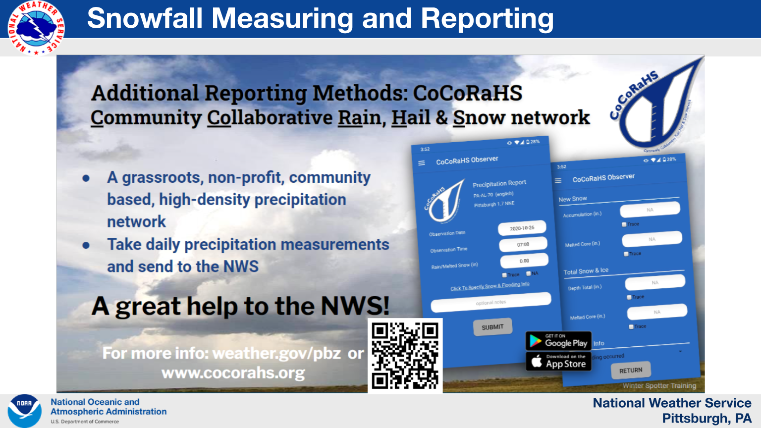 Snowfall Measuring and Reporting Flyer