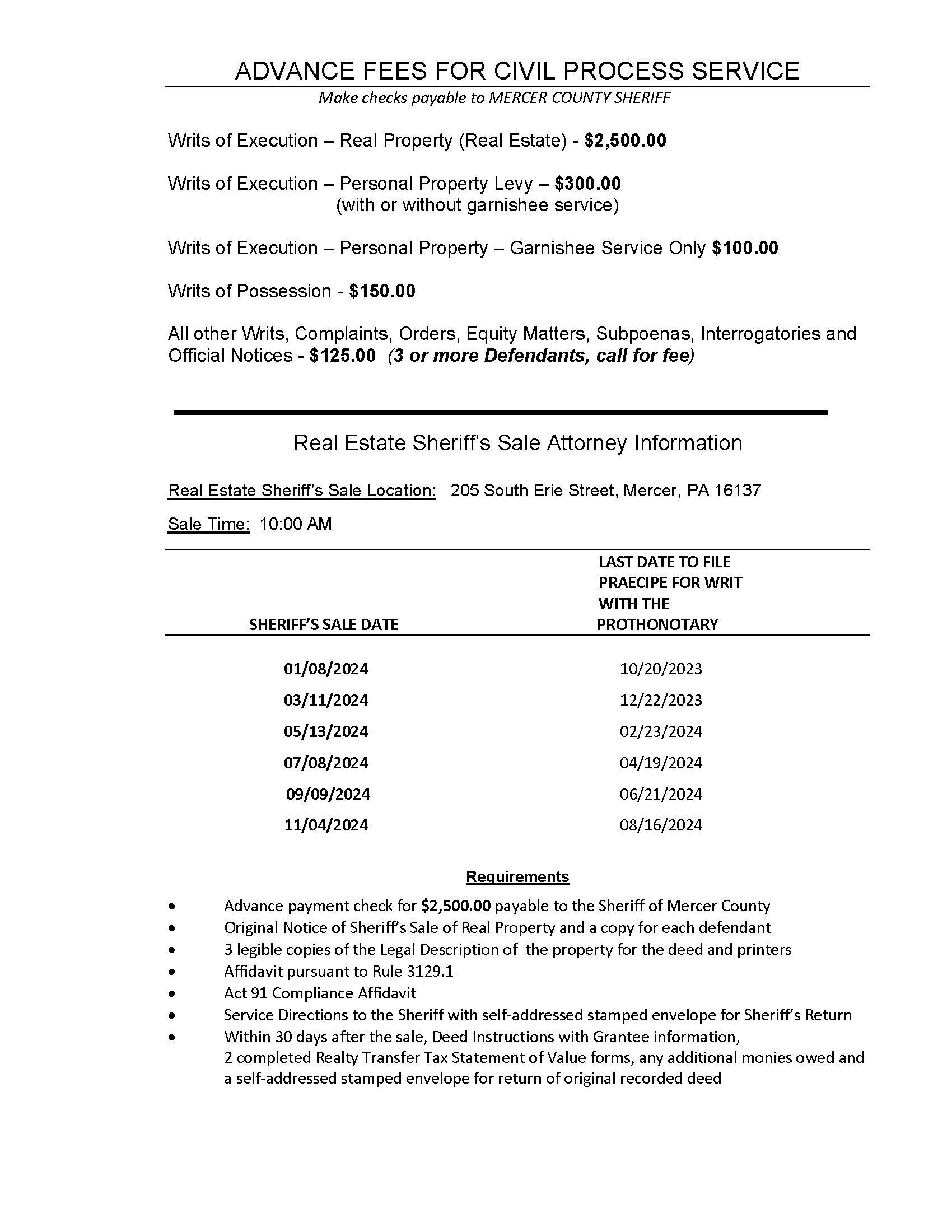 Mercer County Sheriff's Office Homepage